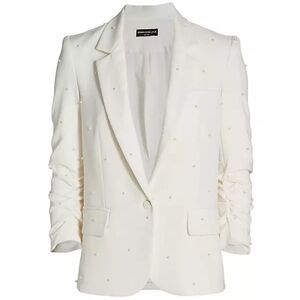 Generation Love White Blazer with Embellishments